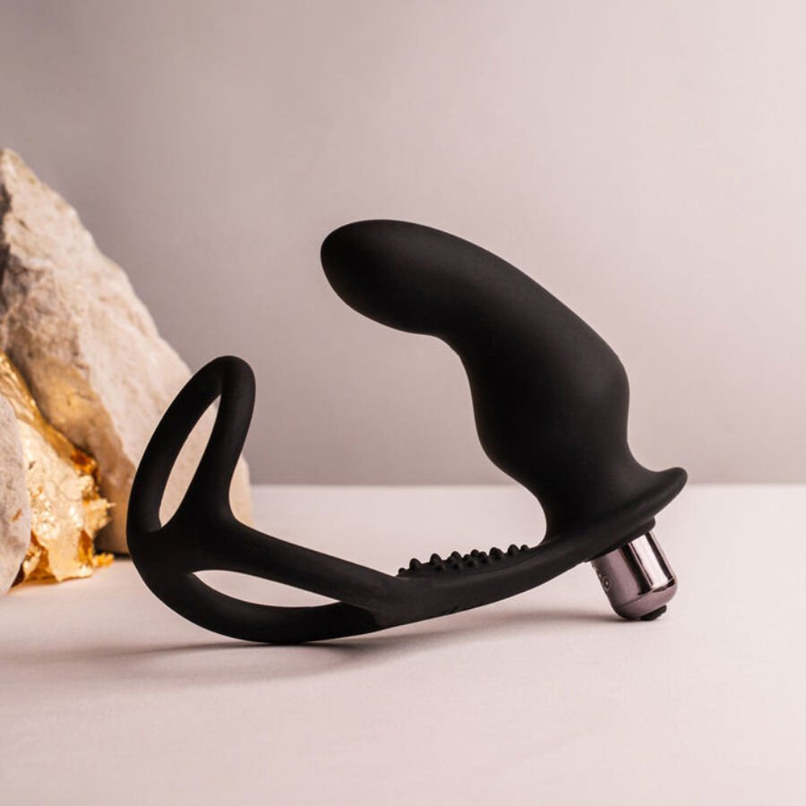 ROCKS- OFF - RO- ZEN RRO PLUG ANAL CON ANILLO VIBRADOR PARA EL PENE NEGRO - Imagen 4