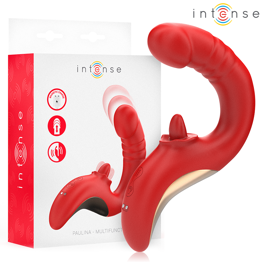 INTENSE - PAULINA VIBRADOR ESTIMULADOR EN FORMA DE U ROJO