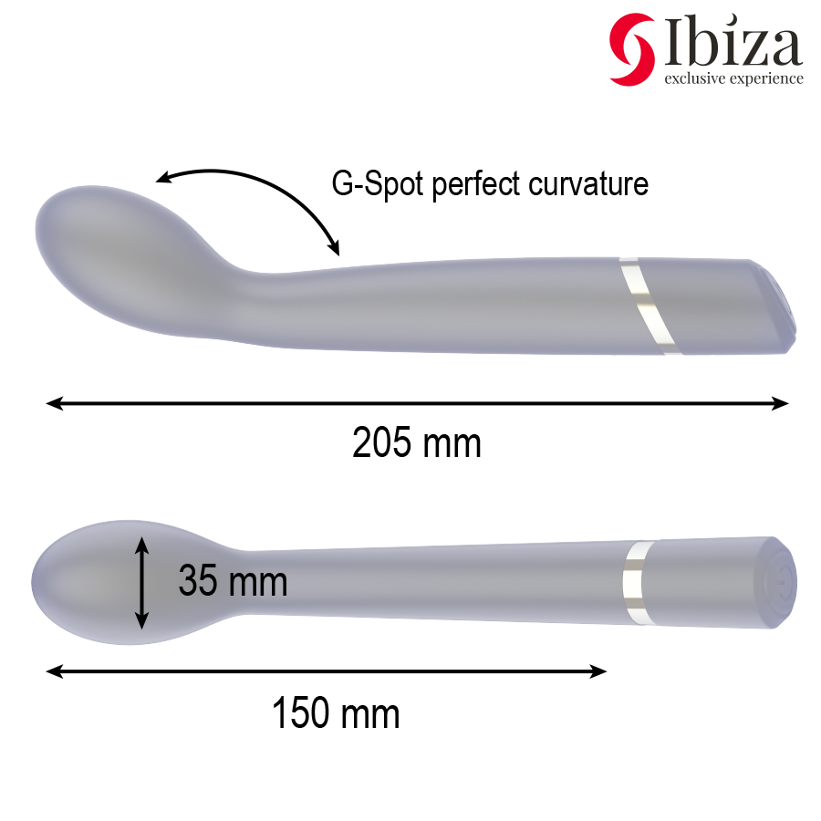 IBIZA - VIBRADOR PUNTOG 10 VIBRACIONES RECARGABLE - Imagen 5