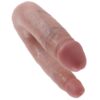 KING COCK - DILDO DOBLE PENETRACIÓN 12.7 CM NATURAL - Imagen 2