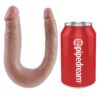 KING COCK - DILDO DOBLE PENETRACIÓN 12.7 CM NATURAL - Imagen 4