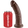 KING COCK - 8 PENE MARRÓN 20.3 CM - Imagen 3
