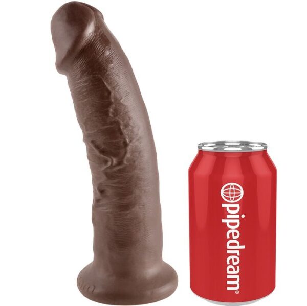 KING COCK - 9 PENE MARRÓN 22.9 CM - Imagen 3