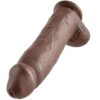 KING COCK - 12 PENE REALÍSTICO MARRÓN 30.48 CM - Imagen 5
