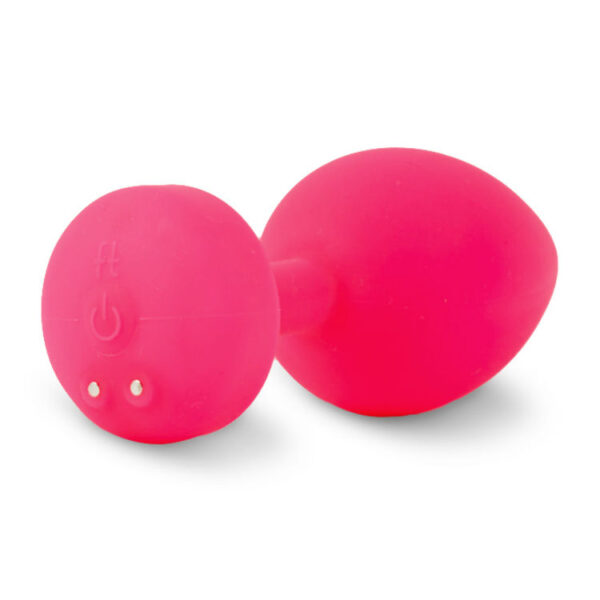 G-VIBE - FUNTOYS GPLUG ANAL VIBRADOR RECARGABLE PEQUEÑO ROSA NEON 3CM - Imagen 2