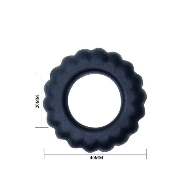 BAILE - TITAN COCKRING BLACK 2 CM - Imagen 4