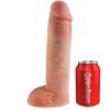 KING COCK - STRAP-ON CON DILDO HUECO 28 CM Y TIRANTES COLOR CARNE - Imagen 4