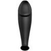 PRETTY LOVE - PLUG ANAL SILICONA FORMA PENE Y 12 MODOS VIBRACIÓN NEGRO - Imagen 2