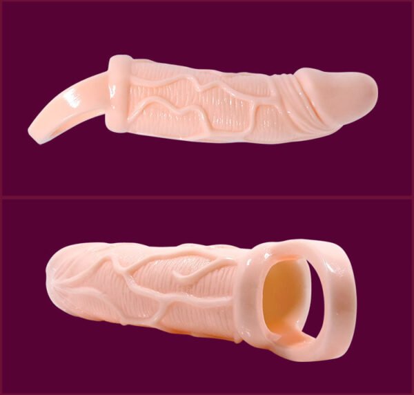 BAILE - FUNDA EXTENSORA PENE CON VIBRACIÓN Y STRAP PARA TESTÍCULOS 13.5 CM - Imagen 3
