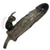 BAILE - BRAVE MAN FUNDA REALISTICA PENE CON RABBIT 16.5 CM NEGRO - Imagen 2