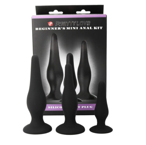 PRETTY LOVE - KIT INICIACION ANAL PLUGS SILICONA - Imagen 2