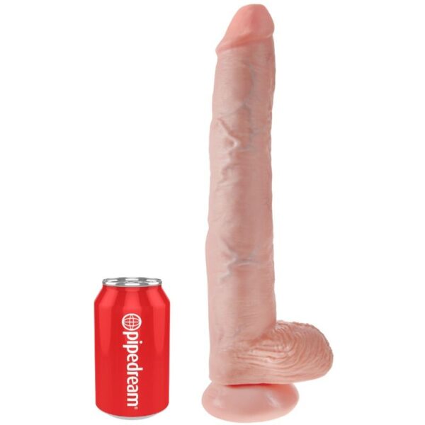 KING COCK - PENE CON TESTÍCULOS 35.6 CM COLOR NATURAL - Imagen 3