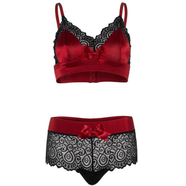 LEG AVENUE - SET DOS PIEZAS ROJO Y NEGRO L/XL - Imagen 4