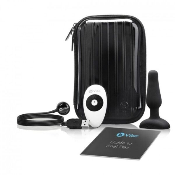 B-VIBE - NOVICE CONTROL REMOTO ANAL PLUG NEGRO - Imagen 4