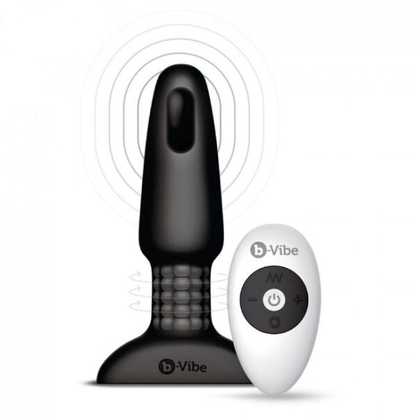 B-VIBE - RIMMING CONTROL REMOTO ANAL PLUG 2 NEGRO - Imagen 3
