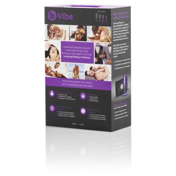 B-VIBE - SNUG PLUG ANAL 2 LILA - Imagen 4