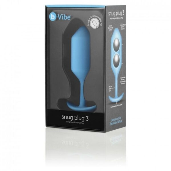 B-VIBE - SNUG PLUG ANAL 3 AZUL CIELO - Imagen 3