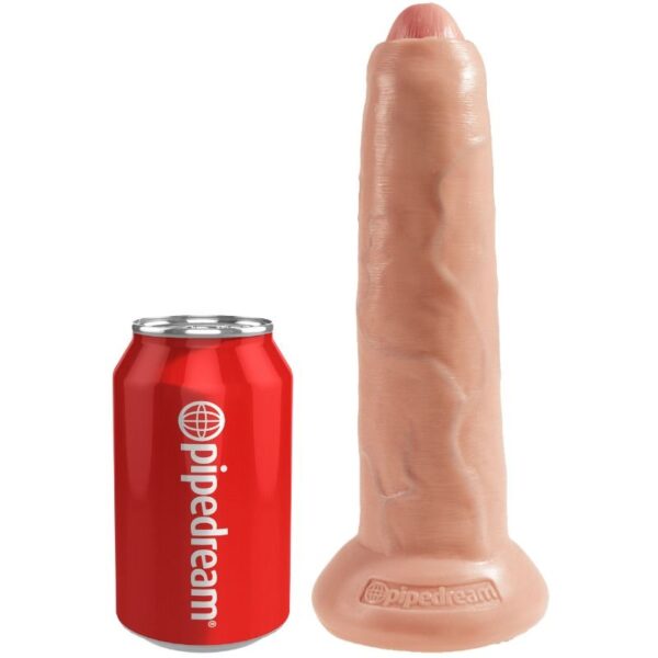 KING COCK - DILDO REALÍSTICO UNCUT NATURAL 23 CM - Imagen 3