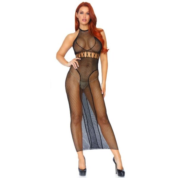 LEG AVENUE - VESTIDO EN RED CON ESPALDA DESCUBIERTA T.U. - Imagen 3