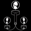 FETISH SUBMISSIVE - COLLAR Y ESPOSAS CUERO VEGANO CON FORRO DE NEOPRENO - Imagen 3