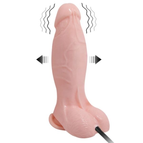 BAILE - DILDO REALÍSTICO VIBRADOR E INFLABLE 18.8 CM - Imagen 2