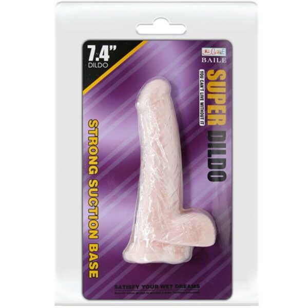 BAILE - SUPER DILDO REALÍSTICO NATURAL 18.8 CM - Imagen 5