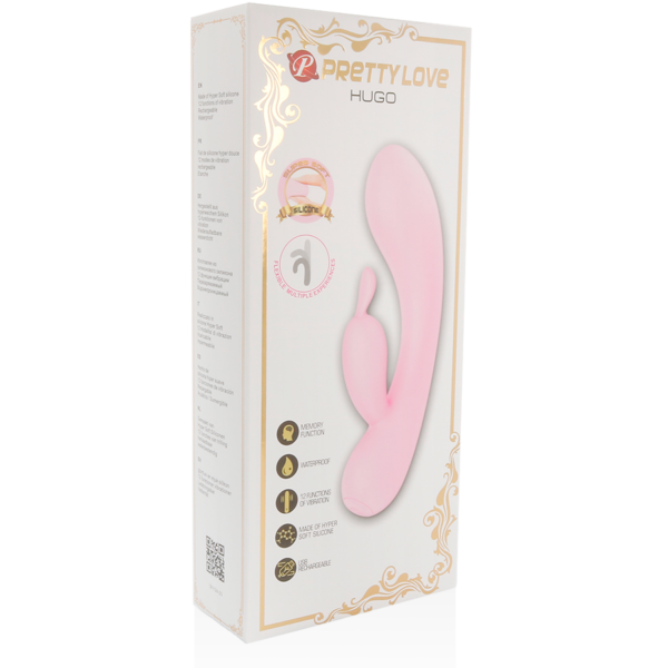 PRETTY LOVE - SMART HUGO VIBRADOR RABBIT CON OREJITAS - Imagen 2