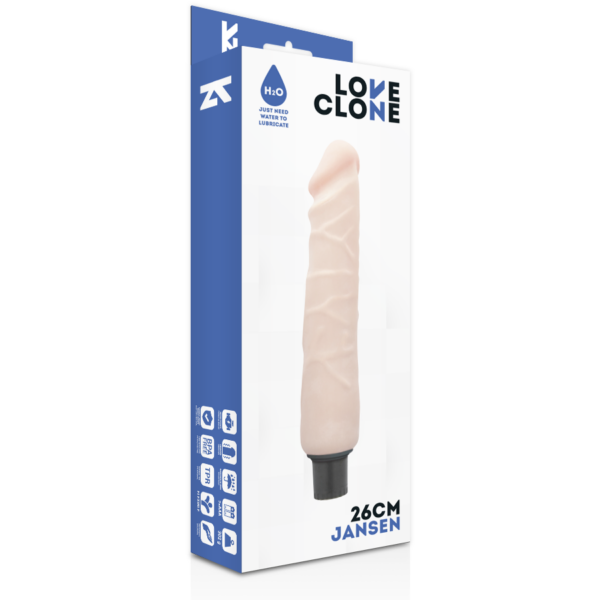 LOVECLONE - JANSEN VIBRADOR REALÍSTICO SELF LUBRICATION 26 CM -O- 4.2 CM - Imagen 5