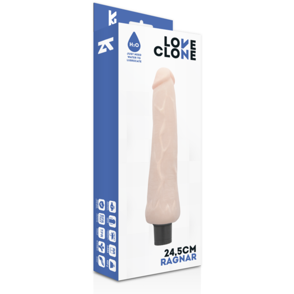 LOVECLONE - RAGNAR VIBRADOR REALÍSTICO SELF LUBRICATION 24.5 CM -O- 3.5 CM - Imagen 5