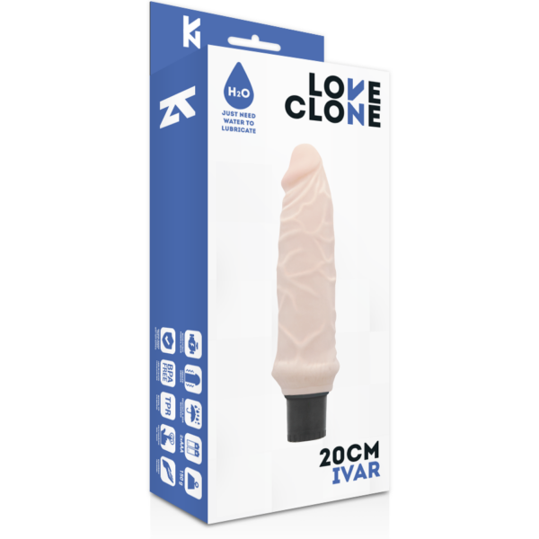 LOVECLONE - IVAR VIBRADOR REALÍSTICO SELF LUBRICATION 20 CM -O- 3.7 CM - Imagen 5