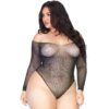 LEG AVENUE - CRYSTALIZED FISHNET BODYSTOCKING 1X-2X - Imagen 2