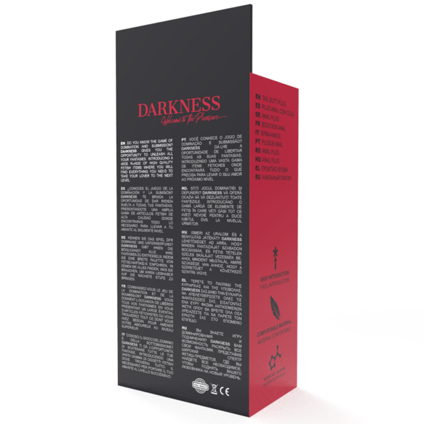 DARKNESS - PLUG ANAL 28 CM SILICONA NEGRO - Imagen 4