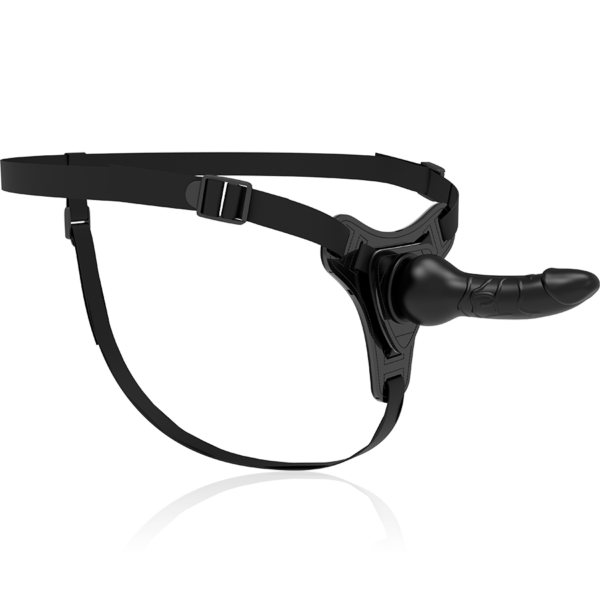 FETISH SUBMISSIVE HARNESS - SILICONA NEGRO REALISTIC 16 CM - Imagen 2