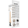 BASECOCK - VIBRADOR REALÍSTICO CONTROL REMOTO NATURAL 19 CM -O- 4 CM - Imagen 5