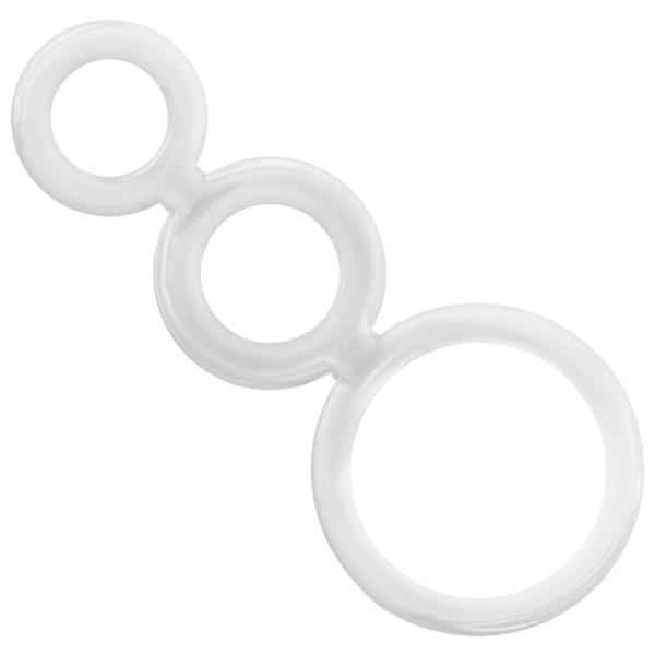 ADDICTED TOYS - SET ANILLOS PENE Y TESTÍCULOS CLEAR - Imagen 2