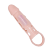 BAILE - FUNDA EXTENSORA PENE CON VIBRACIÓN Y STRAP NATURAL 13.5 CM - Imagen 3