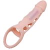 BAILE - FUNDA EXTENSORA PENE CON VIBRACIÓN Y STRAP NATURAL 13.5 CM - Imagen 5