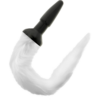 DARKNESS - PLUG ANAL SILICONA CON COLA BLANCA - Imagen 2