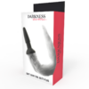 DARKNESS - PLUG ANAL SILICONA CON COLA GRIS - Imagen 3