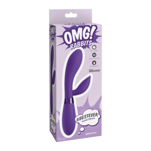 OMG - BESTEVER SILICONE VIBRATOR LILA - Imagen 2