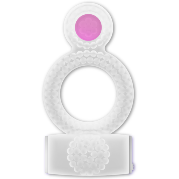 CASUAL LOVE - RING DOUBLE PLEASURE ANILLO TRANSPARENTE - Imagen 2