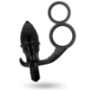 ADDICTED TOYS - PLUG ANAL CON ANILLA DOBLE NEGRO - Imagen 3