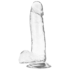 X RAY - CLEAR DILDO REALISTA TRANSPARENTE 20 CM -O- 4.5 CM - Imagen 4