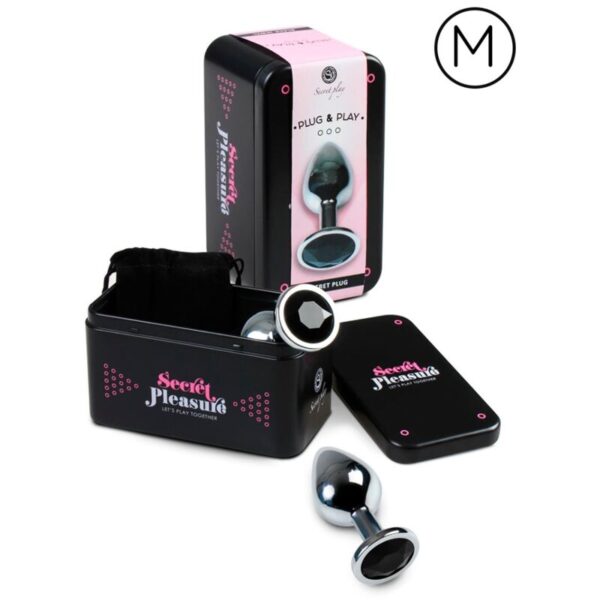 SECRETPLAY - ANAL PLUG NEGRO M - Imagen 2
