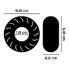 POWERING - SUPER FLEXIBLE Y RESISTENTE ANILLO PENE  5CM PR08 NEGRO - Imagen 3
