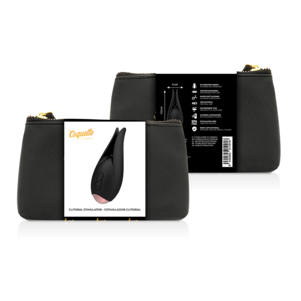 COQUETTE CHIC DESIRE - ESTIMULADOR CLÍTORIS NEGRO / GOLD FLOR - Imagen 2