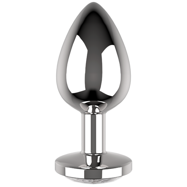 COQUETTE CHIC DESIRE - PLUG ANAL DE METAL TALLA M CRISTAL CLEAR 3.5 X 8CM - Imagen 5