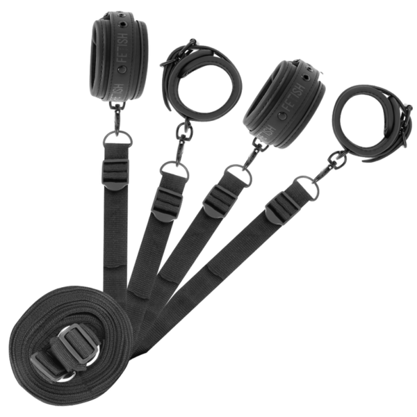 FETISH SUBMISSIVE - SET DE ESPOSAS Y ATADURAS CON FORRO DE NEOPRENO - Imagen 2