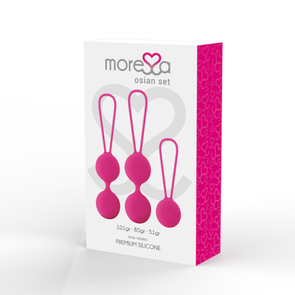 MORESSA - OSIAN SET PREMIUM SILICONA ROSA (Osian One - 51 g  Osian Two - 101 g  Osian Three 85 g) - Imagen 3