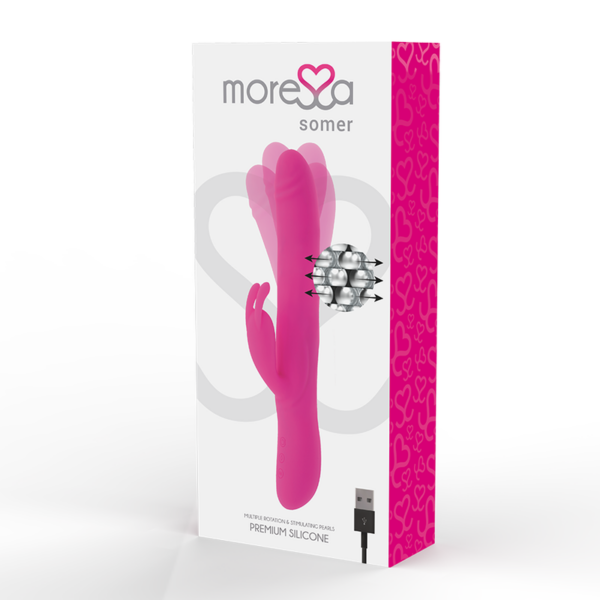 MORESSA - SOMER ROTADOR PERLADO Y POTENTE VIBRACIÓN SILICONA PREMIUM - Imagen 4